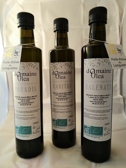 Notre gamme d'huile Aoc huile d'olive du languedoc